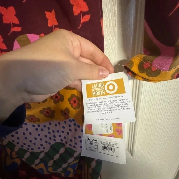 Target women's Latino Heritage Month cinch drawstring dress XXL abstract geometr - Picture 4 of 4